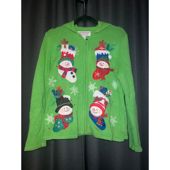 Ugly Christmas Sweater Xmas Cardigan Size Small - Picture 1 of 3